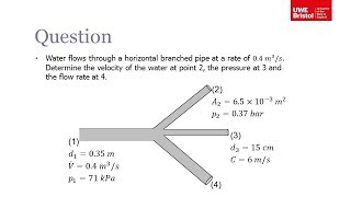 Incompressible Flow Bernoullis Equation  Worked Example 1 [upl. by Diogenes]