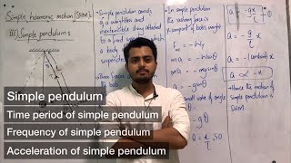 Simple pendulum  Simple harmonic motion  Time period of simple pendulum  class 11 [upl. by Scarito]