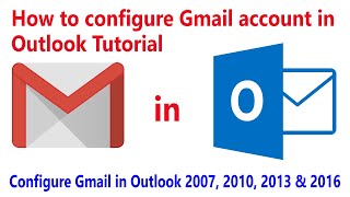 How to configure Gmail account in Outlook in hindi Step by step [upl. by Aikemaj]