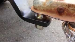 How To Fix Repair a Sticky or Stuck Trailer Coupler Tongue [upl. by Gorrono]