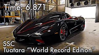 CSR2  SSC Tuatara “World Record Edition”  tune amp shift time 6871 [upl. by Adniled]