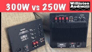 Subwoofer Plate Amps Dayton SPA250 vs Yung SD300 Tested [upl. by Heyde622]