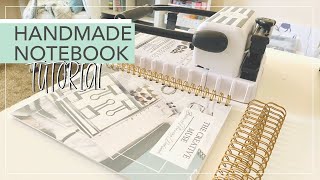 How To Make A Notebook At Home To Sell  Handmade Notebooks Using The Cinch by We R Memory Keepers [upl. by Abas]