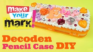 How to Make a Decoden Pencil Case DIY Tutorial [upl. by Mussman845]