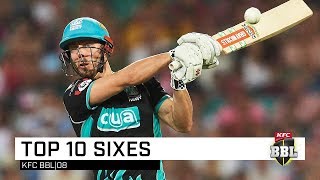 Top 10 sixes of BBL08 [upl. by Relyks]