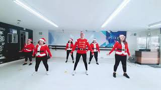 FELIZ NAVIDAD  THALIA  ZUMBA  BAILE ACTIVO  COREOGRAFIA  JOHN AGUILERA [upl. by Avrit]