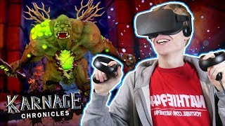 VR RPG DUNGEON CRAWLER  Karnage Chronicles Oculus Rift  Touch Gameplay [upl. by Mukul]