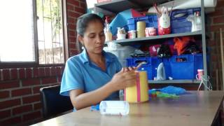 Como hacer un tambor con material reciclado [upl. by Elbag]