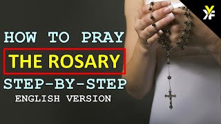 How to pray the Rosary step by step in ENGLISH VERSION [upl. by Arocahs]