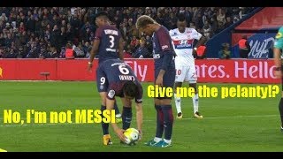 Neymar JR amp Cavani Fight for Penalty amp Free Kick Cavanis Not Messi [upl. by Anaicilef180]