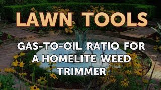 GastoOil Ratio for a Homelite Weed Trimmer [upl. by Ruon]