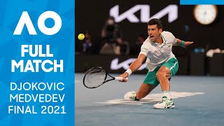 Novak Djokovic vs Daniil Medvedev Full Match  Australian Open 2021 Final [upl. by Regdirb]