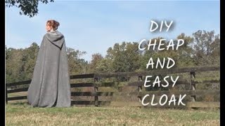 EASY HOODED CLOAK TUTORIAL [upl. by Sadira]