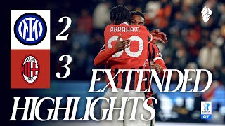 EXTENDED HIGHLIGHTS  The Supercoppa comeback  Inter 23 AC Milan [upl. by Ahseyi647]