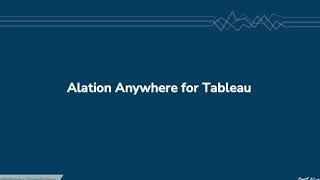 Alation Anywhere for Tableau [upl. by Eissirc]