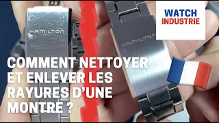 COMMENT NETTOYER ET ENLEVER LES RAYURES DUNE MONTRE [upl. by Ennair]