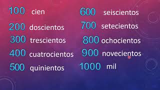 Los números de 100 en 100 hasta el 1000 [upl. by Guido263]