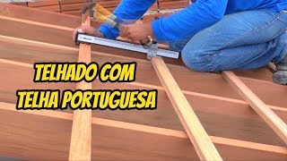 COMO FAZER TELHADO DE TELHA COLONIAL DIY [upl. by Nairot]