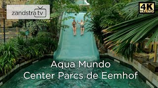 Het mooiste zwembad van Nederland 🇳🇱 Aqua Mundo Center Parcs de Eemhof DRONE  4K  ENampGE SUBS 60 [upl. by Einaled]