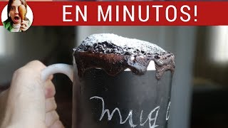 TORTA EN TAZA DE CHOCOLATE sin azúcar y MUY fácil [upl. by Lleral]