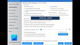 Ultimate Windows Tweaker 4 for Windows 10  Official Video [upl. by Anauj]