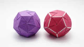 ORIGAMI DODECAHEDRON Jo Nakashima [upl. by Emawk]