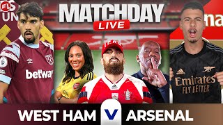 West Ham vs Arsenal  Match Day Live [upl. by Aipotu]