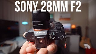 Sony 28mm f2  Lens Review one of my FAVOURITE Sony lenses ever [upl. by Sullecram]