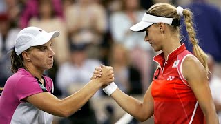 Svetlana Kuznetsova vs Elena Dementieva 2004 US Open Final Highlights [upl. by Aitsirhc726]