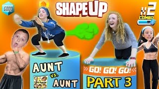 FGTEEV Aunts Work Out SHAPE UP Pt 3 Fitness Challenge Competition Family Fun [upl. by Astiram]