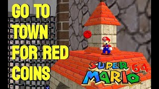 Super Mario 64 Go to Town for Red Coins [upl. by Dahsar288]