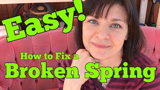 How to Fix a Broken Sofa Spring [upl. by Willie51]