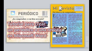 PeriódicoRevista en Microsoft Word [upl. by Baxy]