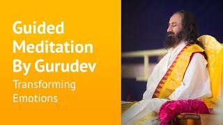 Transforming emotions  Guided Meditation By Gurudev Sri Sri Ravi Shankar [upl. by Assenev101]