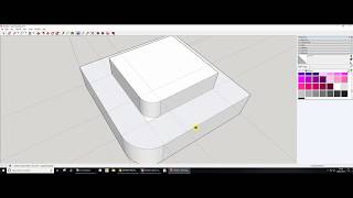 SketchUp add radius to a corner [upl. by Ena]