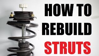 How to REBUILD suspension STRUTS shocks [upl. by Gassman]