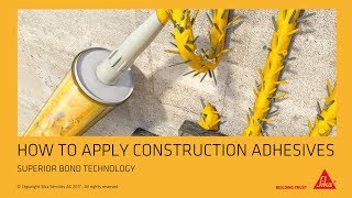 How to apply construction adhesives [upl. by Celestia]