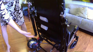 Four Easy Steps to Open Your Airhawk Folding Power Wheelchair [upl. by Jocelyne]