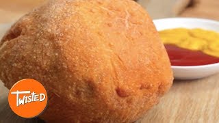 How To Make A Deep Fried Burger  Incredible Burger Recipes  Twisted [upl. by Macfarlane]