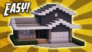 Minecraft How To Build A Suburban House Tutorial 2 [upl. by Reemas]