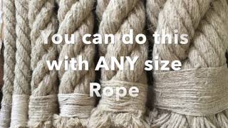 Hemp Rope End Finish with Twine  How To [upl. by Sopher]