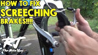 How To Fix Loud Squealing Screeching Bike Brakes [upl. by Oknuj311]