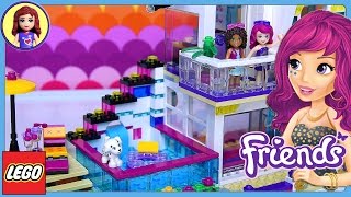 Lego Friends Livis Pop Star House Set Build Review [upl. by Alene198]