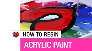 How To Resin Acrylic Paint [upl. by Eenar]