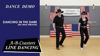 DANCING IN THE DARK  Line Dance Demo amp Walk Through [upl. by Adraynek]