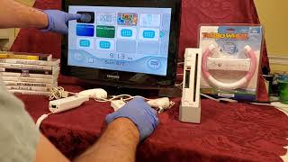 Nintendo Wii RVL001 Gaming System Demo [upl. by Norahs]