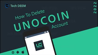 How To Delete Unocoin Account  2022 [upl. by Aiotal]