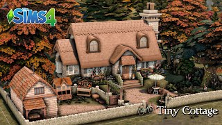 Tiny Cottage  Base game  Cottage Living  Sims 4  Stop motion  NO CC [upl. by Joice]