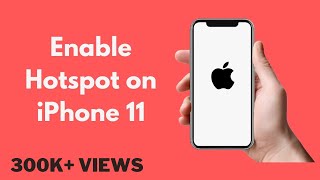 iPhone 11  How to Enable Hotspot on iPhone 11  11 Pro  11 Pro Max [upl. by Studnia638]