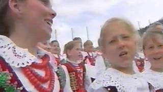 Jan Paweł II Zakopane Wielka Krokiew 6 06 1997 spiew górali na zakończenie Mszy św [upl. by Mitman]